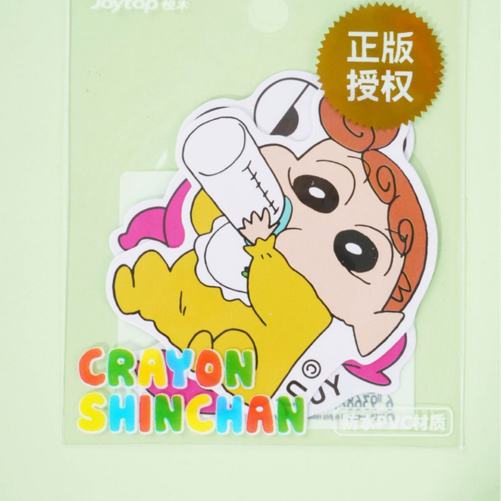 【香港悅木】正版現貨 蠟筆小新 大張防水PVC貼紙 隨機2張 卡通貼紙 送禮 商品圖片 5
