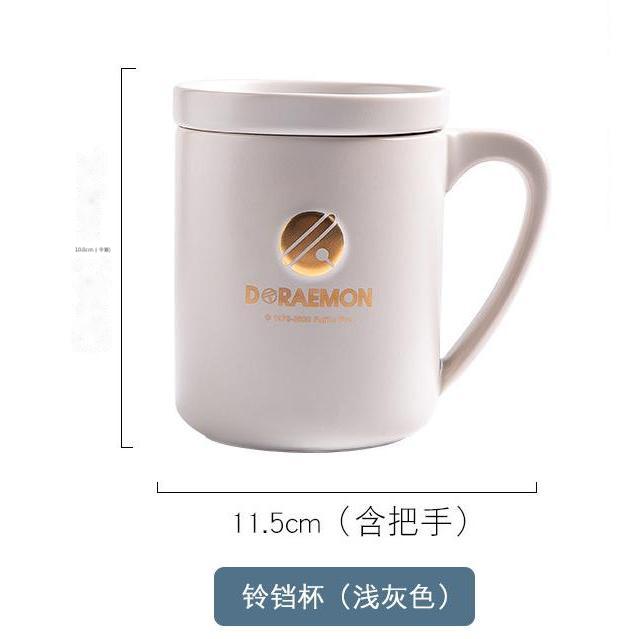 【清和】正版現貨 哆啦A夢 一杯子一輩子 鈴鐺杯 馬克杯 高顏值 有蓋無湯匙 咖啡杯 送禮 水杯 小叮噹 哆啦a夢 規格圖片 1