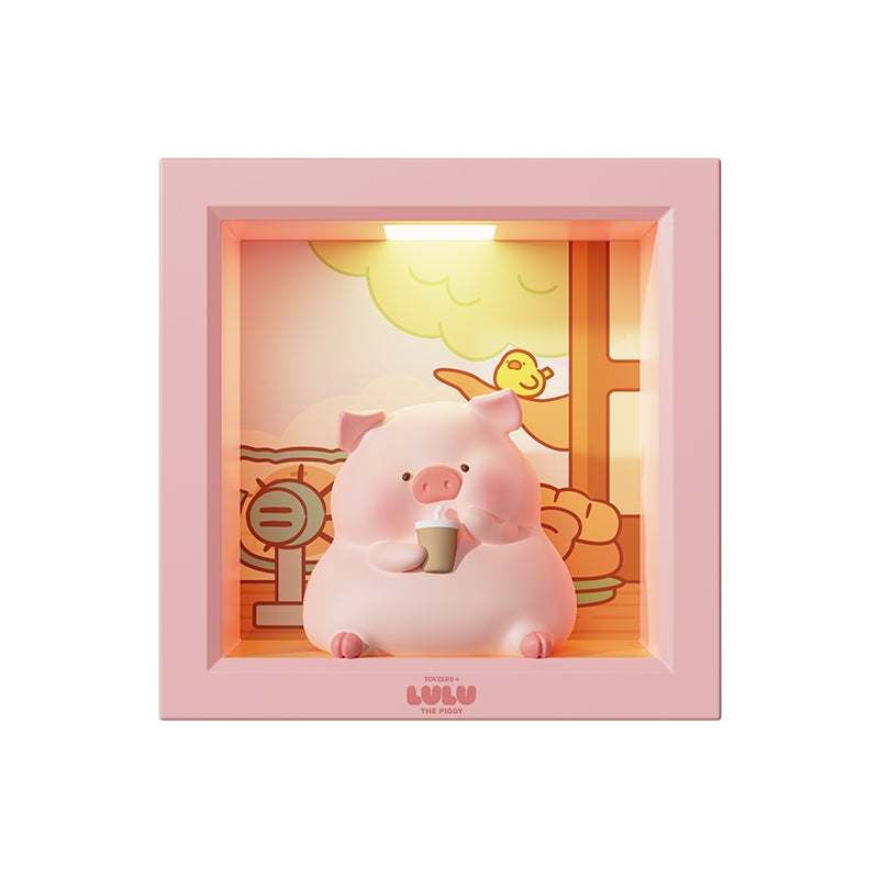 【洛克空間】現貨 lulu豬 相框小夜燈 夜燈 送禮 規格圖片 2