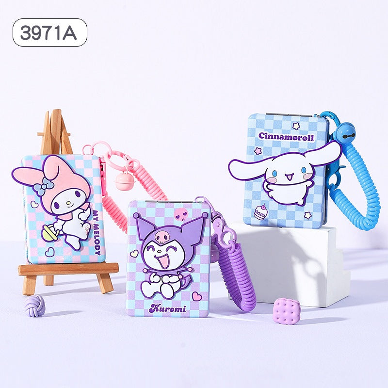 【包包寶】現貨 三麗鷗 化妝鏡 立體小鏡子 庫洛米 玉桂狗 隨身便攜翻蓋摺疊雙面鏡 學生外出補妝手持化妝鏡 送禮 規格圖片 2