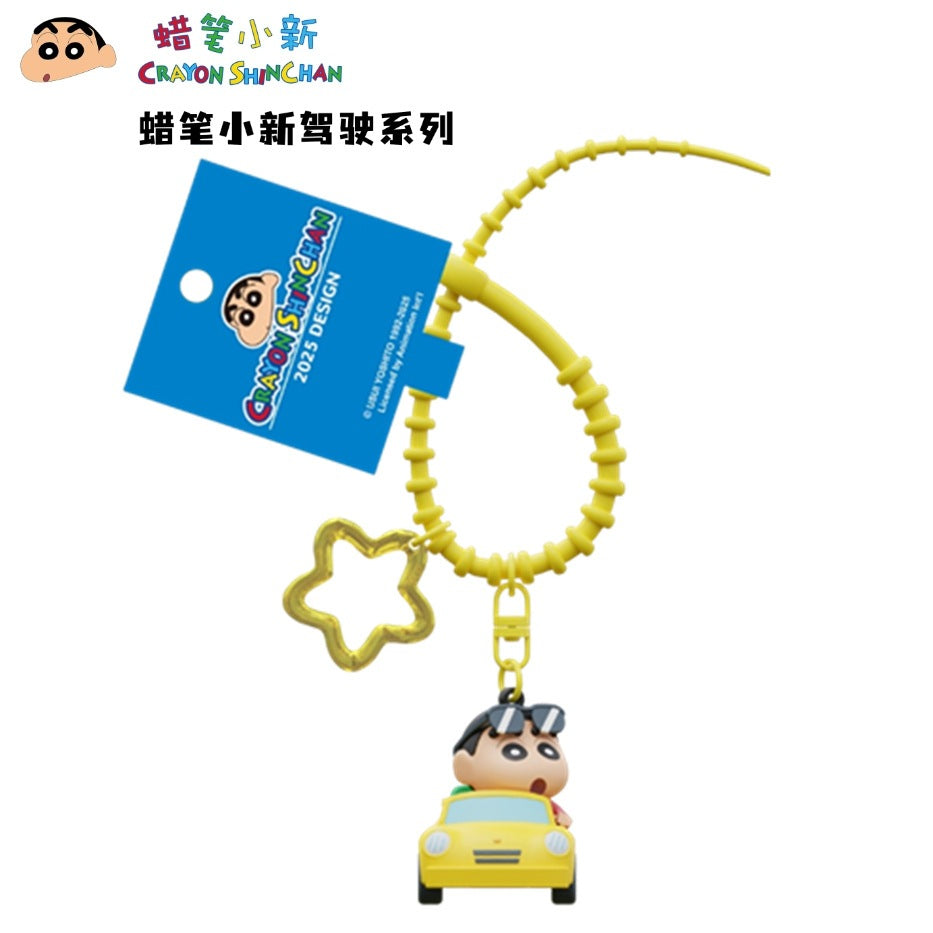 【千寶】現貨 蠟筆小新 駕駛系列 鑰匙扣 鑰匙圈 掛飾 吊飾 掛件 機車 新之助 禮物 小白 第11代 規格圖片 3