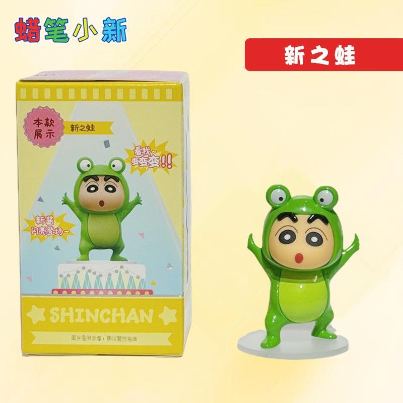 【超逗熊】正版現貨 蠟筆小新 新醬變形記系列 盲盒擺件 卡通動感超人手辦 送禮 規格圖片 6