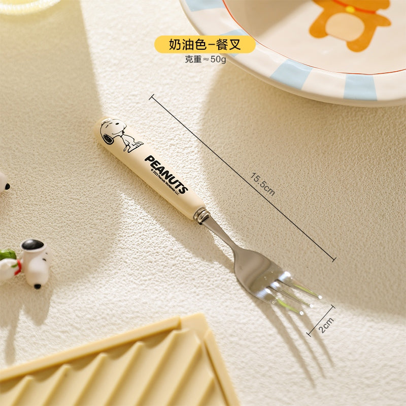 【宇燕】正版現貨 史努比 湯匙 叉子 不鏽鋼 湯匙柄 餐具 snoopy 規格圖片 8