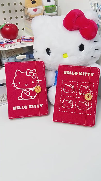 【香港悅木】現貨 三麗鷗 KT貓 布藝精裝本 筆記本 記事本 寫字本 A6 送禮 商品影片