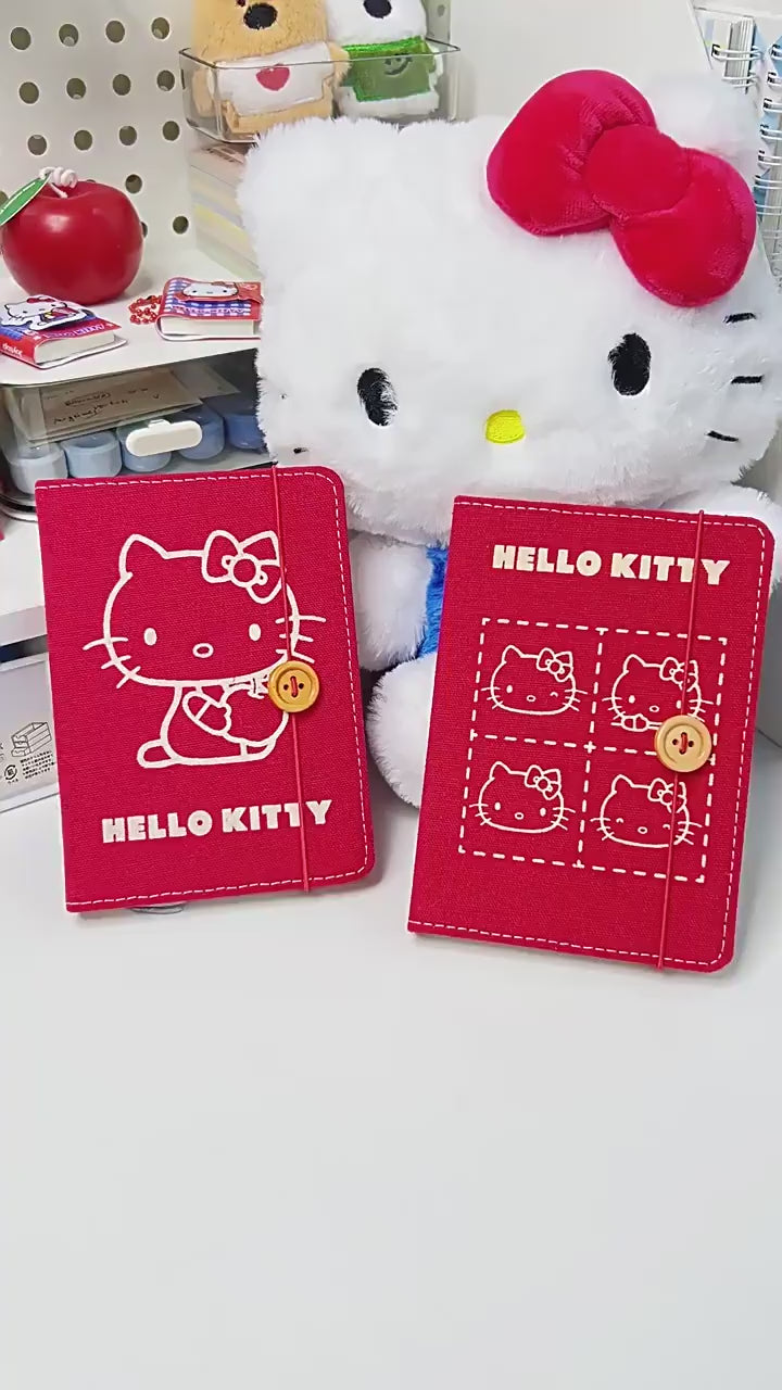 【香港悅木】現貨 三麗鷗 KT貓 布藝精裝本 筆記本 記事本 寫字本 A6 送禮 商品影片