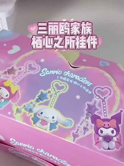 【靈動創想】正版現貨 三麗鷗 鑰匙圈 鑰匙扣 包包 吊飾 掛件 送禮 庫洛米 美樂蒂 大耳狗 商品影片