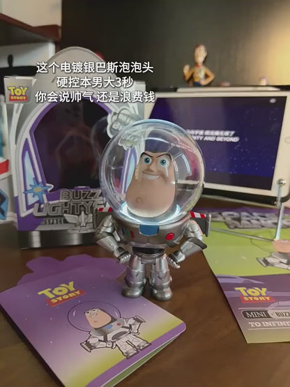 【馬克圖布】正版 迪士尼 巴斯光年 小夜燈 擺件 公仔 氛圍燈 潛行戰甲 翅膀可打開 泡泡頭潮玩燈 送禮 商品影片