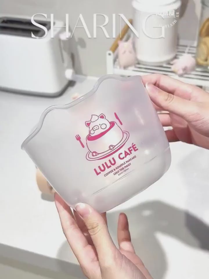 【川島屋】正版現貨 lulu豬 蛋液量杯 淘米杯 過濾杯 量杯 送禮 商品影片