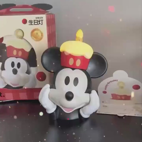 【馬克圖布】正版現貨 迪士尼 米奇 小夜燈 生日快樂 氛圍燈 睡眠燈 送禮 商品影片