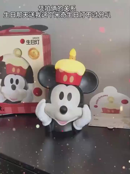 【馬克圖布】正版現貨 迪士尼 米奇 小夜燈 生日快樂 氛圍燈 睡眠燈 送禮 商品影片