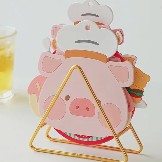 【川島屋】正版現貨 lulu豬 隔熱墊 餐桌防燙墊 可愛杯墊 碗盤墊 防燙耐高溫 砂鍋墊 送禮 商品影片