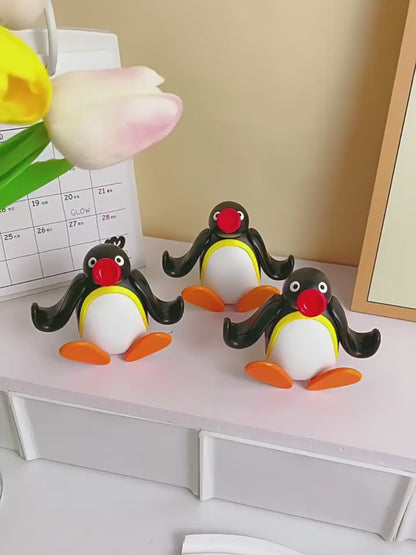【超逗熊】正版 Pingu 鑰匙圈 鑰匙扣 掛件 吊飾 拉條公仔 送禮 商品影片