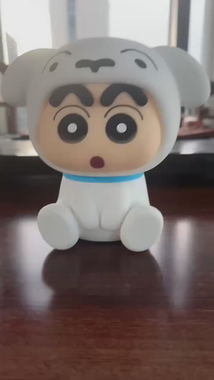 【衛青】現貨 蠟筆小新 小白 小夜燈 拍拍燈 節能燈 牀頭燈 睡眠燈 無需電池 新之助 小白 商品影片
