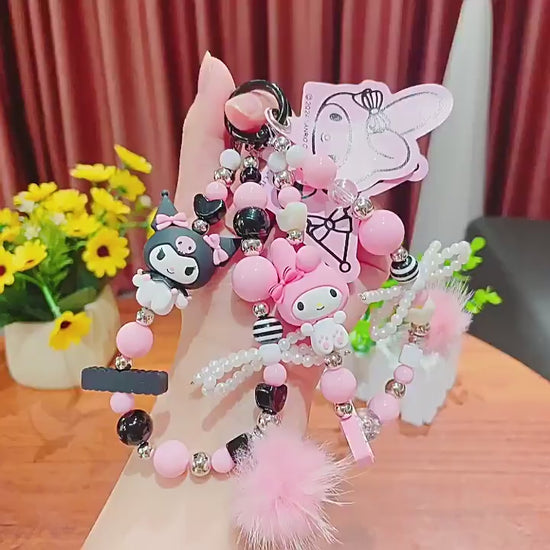 【超逗熊】現貨 三麗鷗 庫洛米 鑰匙扣 鑰匙圈 閃耀之星 掛件 公仔卡通 包包掛飾 汽車鑰匙扣 吊飾 送禮 商品影片