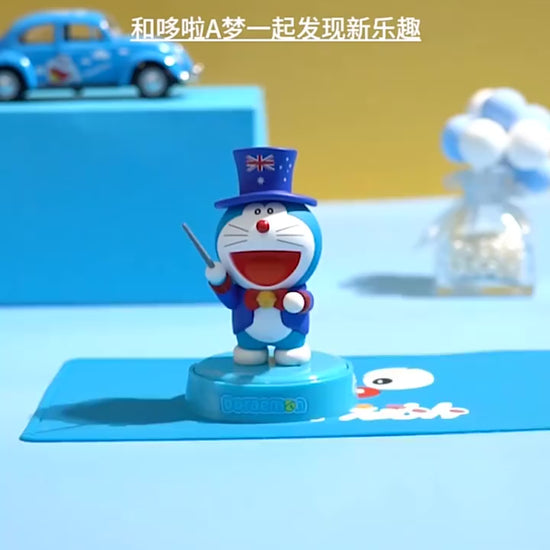 【超逗熊】正版 現貨 哆啦A夢 環遊世界香薰  車載 汽車 內飾 小叮噹 叮噹貓 香水 擺件 公仔 香氛 療癒 擴香 商品影片