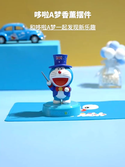 【超逗熊】正版 現貨 哆啦A夢 環遊世界香薰  車載 汽車 內飾 小叮噹 叮噹貓 香水 擺件 公仔 香氛 療癒 擴香 商品影片
