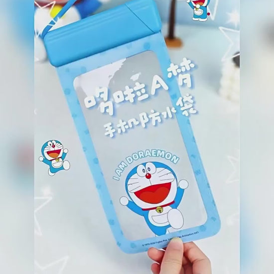 【洛克空間】現貨 哆啦A夢 防水袋 手機袋 水下拍照 大尺寸 適配99%手機 送禮 小叮噹 商品影片
