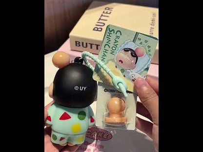 【超逗熊】正版現貨 蠟筆小新 睡衣吹泡泡 鑰匙圈 鑰匙扣 揹包吊飾 療癒 解壓 公仔 包包掛件 新之助 小葵 送禮 商品影片