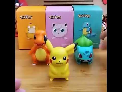 【冉紅】正版現貨 寶可夢 皮卡丘 擺件 卡通 公仔 車內飾品 裝飾 傑尼龜 小火龍 送禮 商品影片