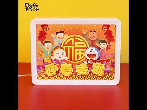 【現貨】正版 哆啦A夢 紙雕小夜燈 招財 納福 哆啦美 內飾 小叮噹 哆啦a夢 裝飾 擺件 商品影片