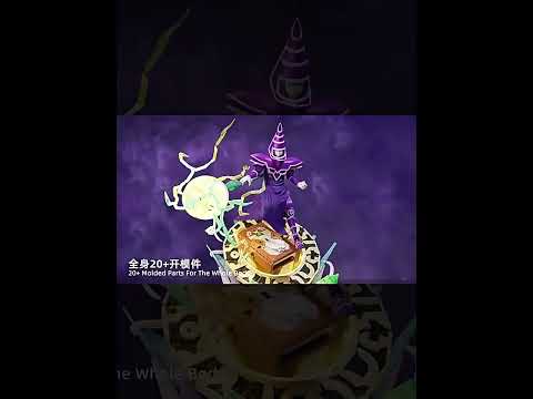 【含運/限量3個】正版 遊戲王 黑魔導 權杖可發光 魔法書帶光 怪獸之決鬥 可當小夜燈 擺件 36cm超大 送禮 商品影片