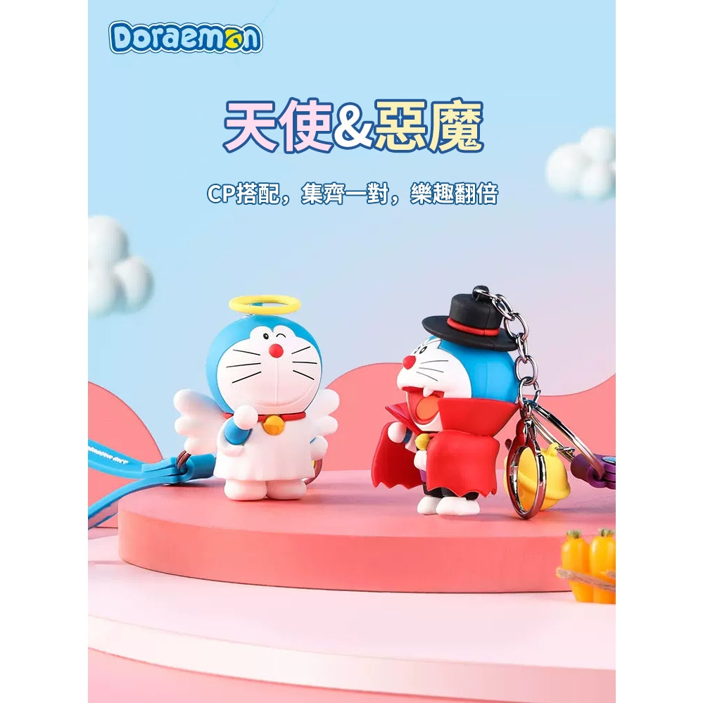 【洛克空間】現貨 哆啦A夢 鑰匙圈 天使&惡魔系列 香薰 掛飾 汽車 鑰匙扣 小叮噹 書包 揹包 吊飾 哆啦a夢 商品圖片 1