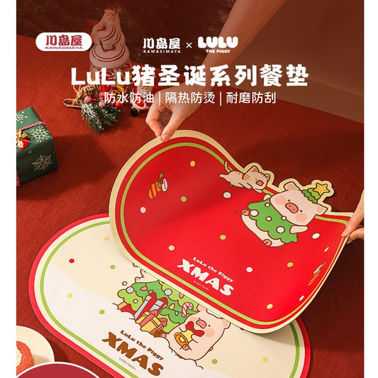 【川島屋】正版現貨 lulu豬 聖誕樹隔熱墊 餐桌墊 碗盤墊 水杯墊 砂鍋墊 送禮 商品圖片 1