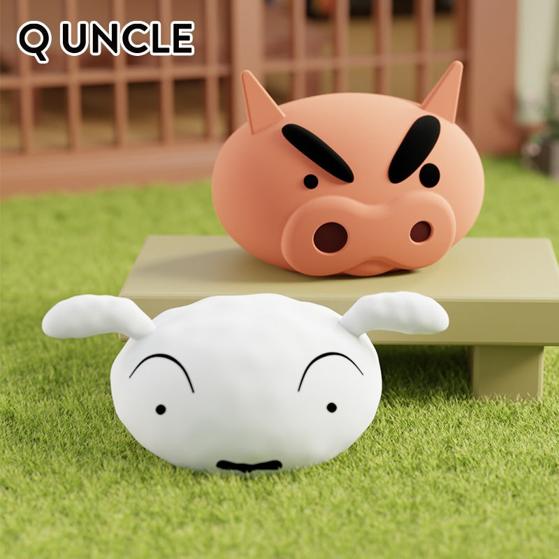 【Q UNCLE】正版現貨 蠟筆小新 大頭小夜燈 牀頭燈 新之助 夜燈 療癒 禮物 聖誕 交換禮物 商品圖片 1