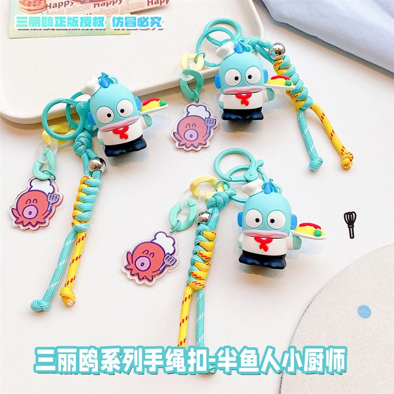 【冉紅】正版現貨 三麗鷗 鑰匙圈 鑰匙扣 醜魚廚師 半魚人 漢頓 書包 包包掛件 吊飾 送禮 商品圖片 1