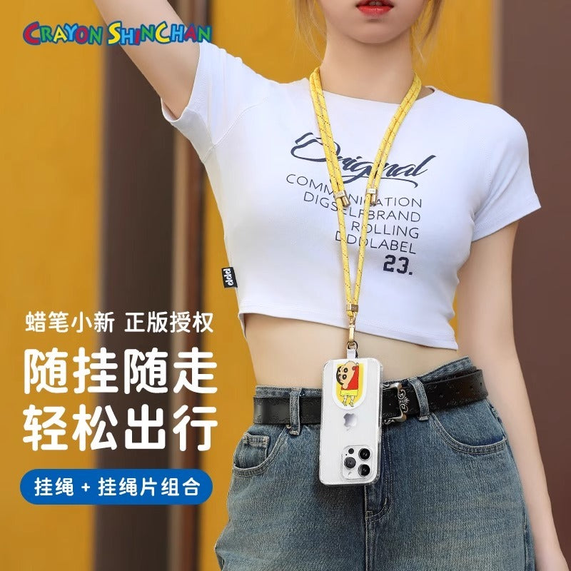 【洛克空間】正版現貨 蠟筆小新 手機掛繩 可伸縮 可斜挎 吊繩 新之助 睡衣小新 掛繩 萌上天 回頭率賊高 商品圖片 1