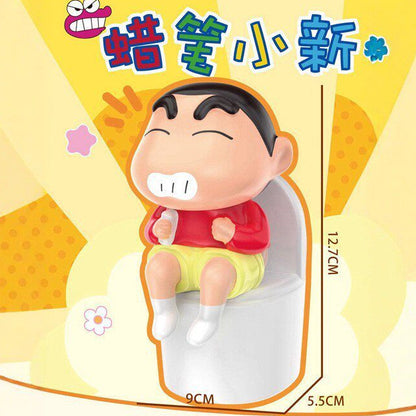 【嘉語】正版現貨 蠟筆小新 馬桶夜燈 睡眠燈 拍拍燈 有點味道 送禮 新之助 小白 商品圖片 1