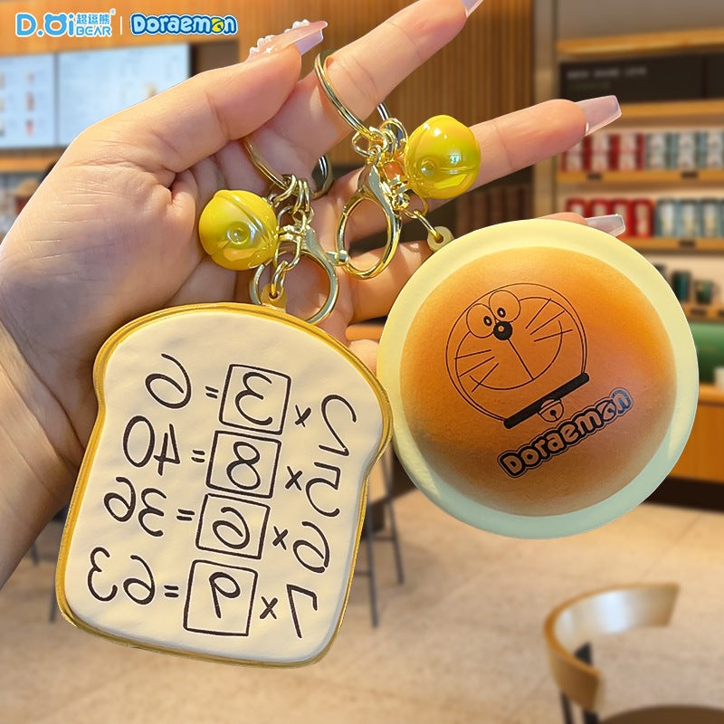 【超逗熊】現貨 哆啦A夢 鑰匙扣 鑰匙圈 周邊記憶麪包掛件 吊飾 小叮噹 送禮 商品圖片 1