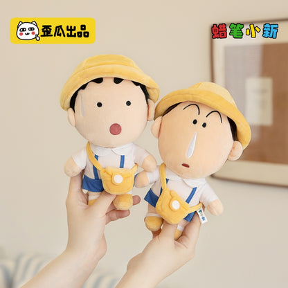 【漫貓】現貨 蠟筆小新 豆豆眼小新校服公仔 阿呆 可愛女生動漫周邊玩偶 卡通創意裝飾 送禮 商品圖片 1
