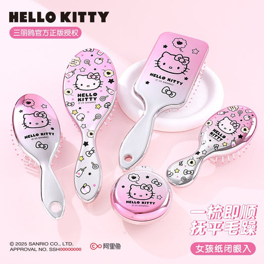 【包包寶】現貨 三麗鷗 梳子 Hello Kitty 直髮順髮梳 乾溼兩用氣墊梳 美髮梳 送禮 商品圖片 1