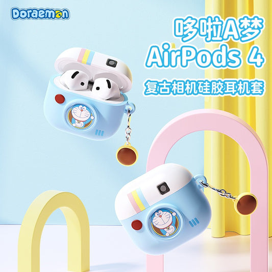 【洛克空間】正版現貨 哆啦A夢 耳機殼 保護殼 AirPods4 耳機包 超高吸睛率 小叮噹 耳機套 掛飾 吊飾 商品圖片 1