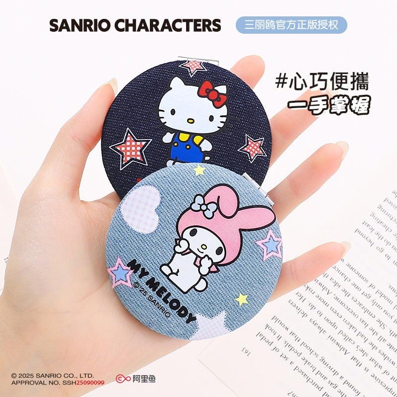 【包包寶】現貨 三麗鷗 化妝鏡 庫洛米 卡通款迷你便攜式小鏡子 玉桂狗 隨身攜帶 便攜手持鏡 送禮 商品圖片 1