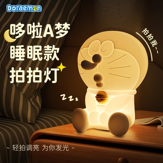 【洛克空間】現貨 哆啦A夢 小夜燈 拍拍燈 氛圍燈 牀頭燈 硅膠材質 送禮 不怕黑 療癒 夜燈 擺件 哆啦a夢 商品圖片 1