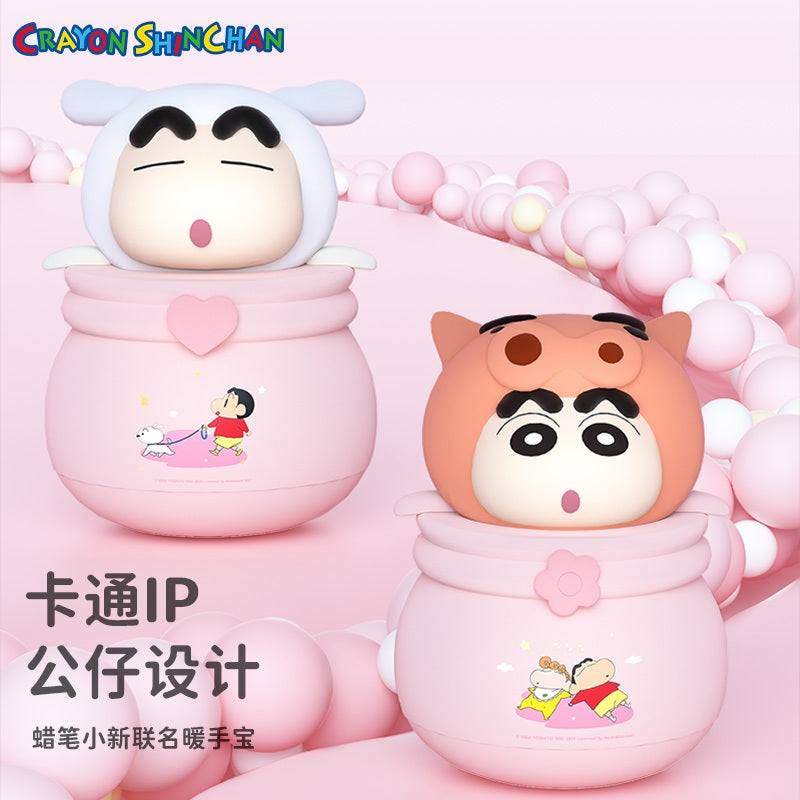 【洛克空間】現貨 蠟筆小新 暖手寶 暖暖包 硅膠材質 送禮 新之助 商品圖片 1