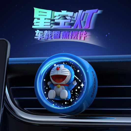 【香百川】正版現貨 哆啦A夢 星空燈 汽車出風口香薰 汽車 擺件 飾品 出風口 小叮噹 哆啦a夢 商品圖片 1