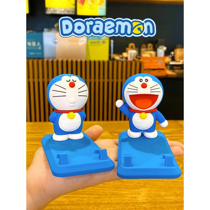 【超逗熊】正版現貨 哆啦A夢 手機支架 小叮噹 叮噹貓 桌面立架 平板支架 哆啦a夢 拍攝架 直播架 折疊支架 商品圖片 1
