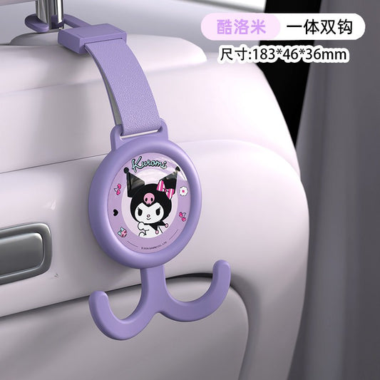 【香百川】正版 三麗鷗 掛勾 背椅掛鈎 車內收納 送禮 庫洛米 美樂蒂 KT貓 大耳狗 商品圖片 1