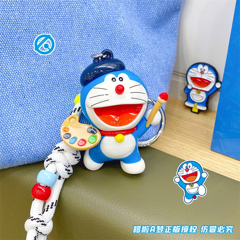 【超逗熊】正版現貨 哆啦A夢 鑰匙扣 鑰匙圈 職業系列 吊飾 掛件 掛飾 送禮 商品圖片 1