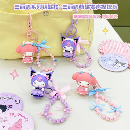 【冉紅】正版現貨 三麗鷗 鑰匙扣 鑰匙圈 洛麗塔系列 公仔美樂蒂 庫洛米 書包 掛飾 掛件 吊飾 送禮 商品圖片 1