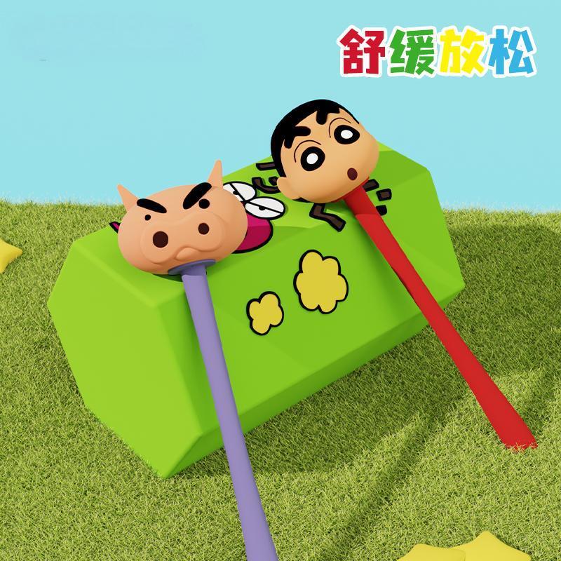 【Q UNCLE】正版現貨 蠟筆小新 背錘 按摩棒 敲背 捶背 減壓 硅膠材質 新之助 小白 左衛門 送禮 商品圖片 1