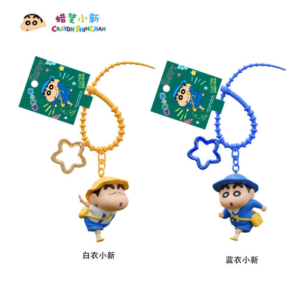 【千寶】現貨 蠟筆小新 校服系列 鑰匙扣 鑰匙圈 掛飾 吊飾 掛件 機車 新之助 禮物 小白 第十代 商品圖片 1
