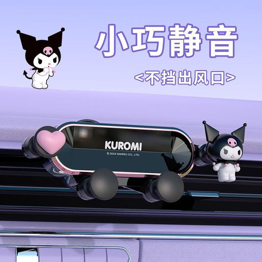【香百川】正版 三麗鷗 手機支架 汽車支架 車用手機支架 送禮 庫洛米 美樂蒂 KT貓 商品圖片 1