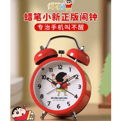 【麥和】現貨 蠟筆小新 時鐘 電子鐘 小鬧鐘 起牀鐘 鬧鈴 學生 送禮 新之助 商品圖片 1