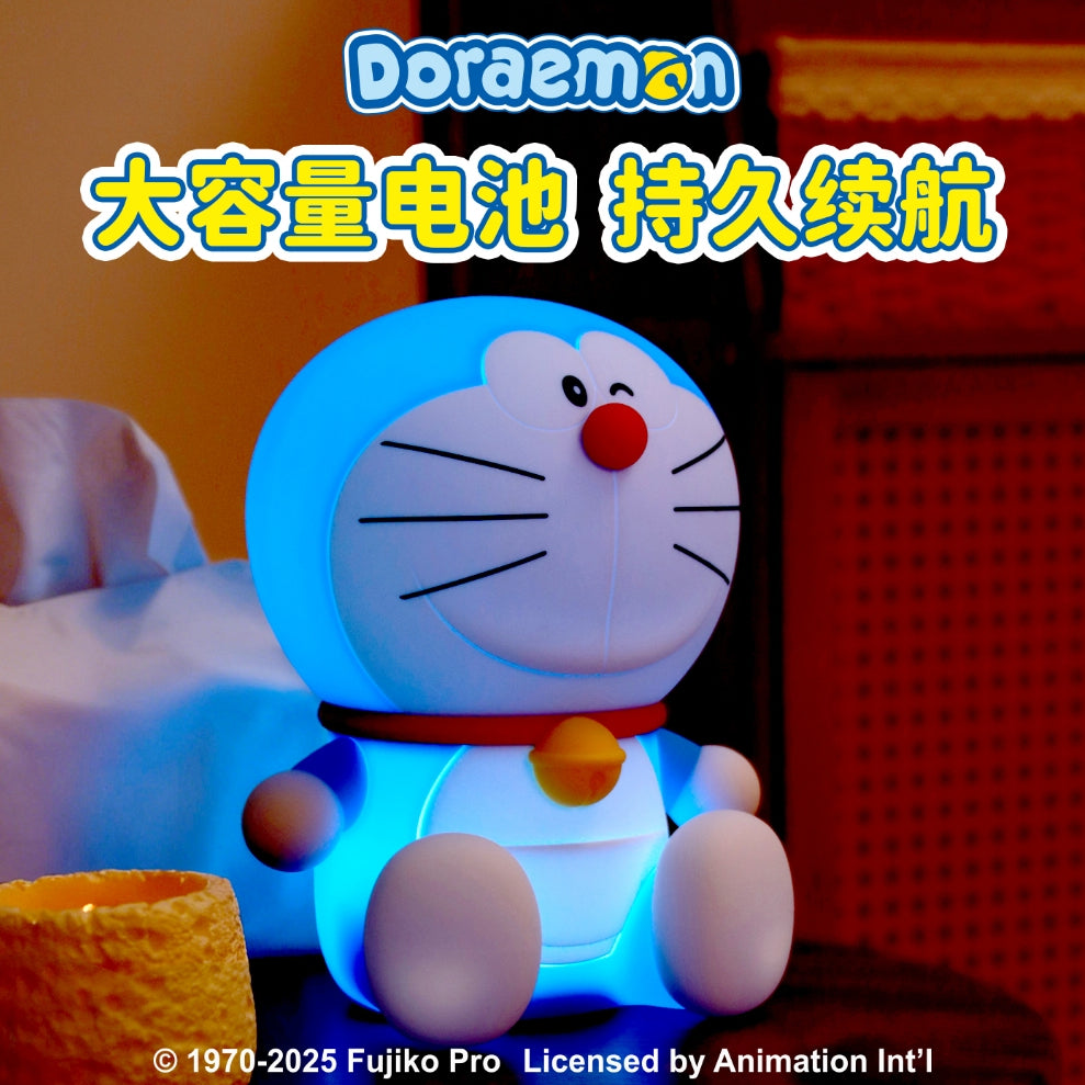 【洛克空間】現貨 哆啦A夢 小夜燈 氛圍燈 牀頭燈 新硅膠 拍拍燈 送禮 療癒 夜燈 擺件 哆啦a夢 商品圖片 2