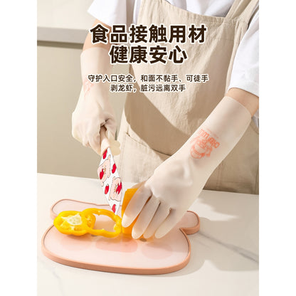 【川島屋】正版現貨 lulu豬 洗碗手套 廚房耐用刷碗清潔丁腈橡膠皮手套 洗盤 洗鍋 洗杯 洗筷子 送禮 商品圖片 2