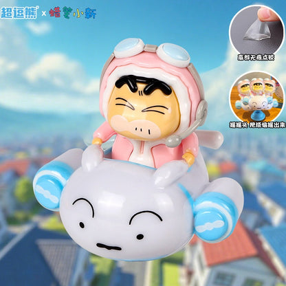 【超逗熊】正版 蠟筆小新 擺件 春日部機能隊 公仔 新之助 送禮 汽車 動感小新 阿呆 小葵 商品圖片 2